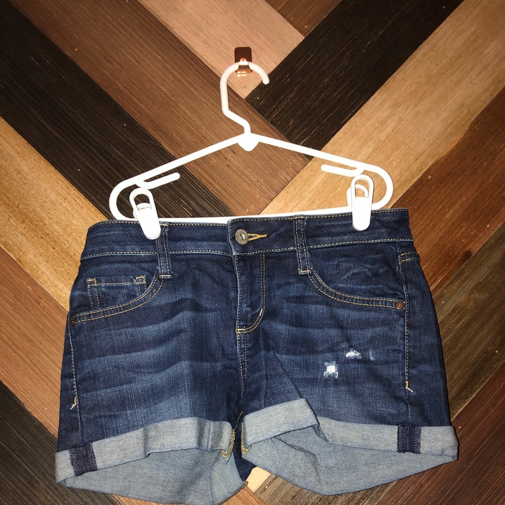 Blue jean shorts